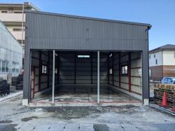 自動車車庫新築工事写真